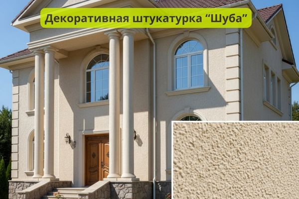 Штукатурка Шуба для фасада фото